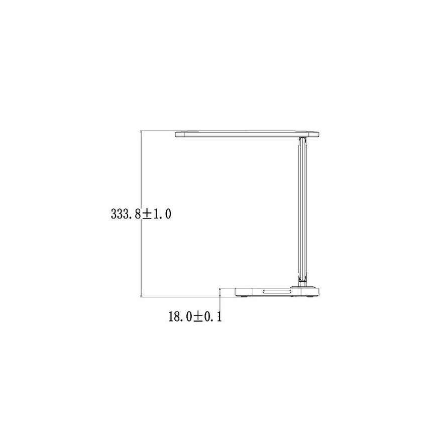 LED Димируема сензорна настолна лампа с USB конектор KIARA LED/7W/230V бяла