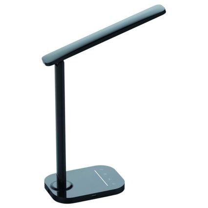 LED Димируема сензорна настолна лампа USB конектор KIARA LED/7W/230V черна