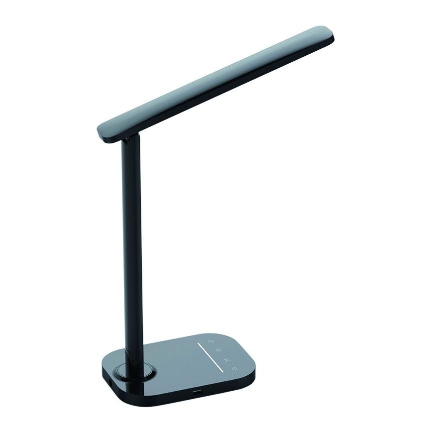 LED Димируема сензорна настолна лампа USB конектор KIARA LED/7W/230V черна