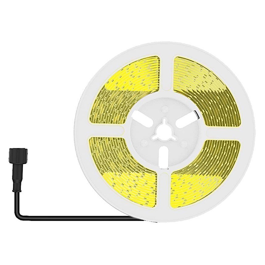 LED Димируема соларна лента LED/1,2W/3,7V 3000K IP67 1500 mAh 5m + дистанционно управление