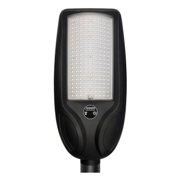 LED димируема соларна улична лампа с сензор VENICE LED/200W/3,2V 12000 mAh IP65 черна + дистанционно управление