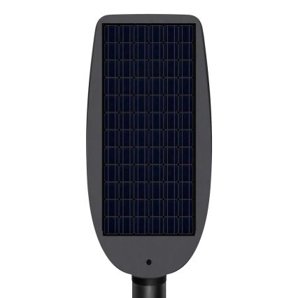 LED димируема соларна улична лампа с сензор VENICE LED/200W/3,2V 12000 mAh IP65 черна + дистанционно управление