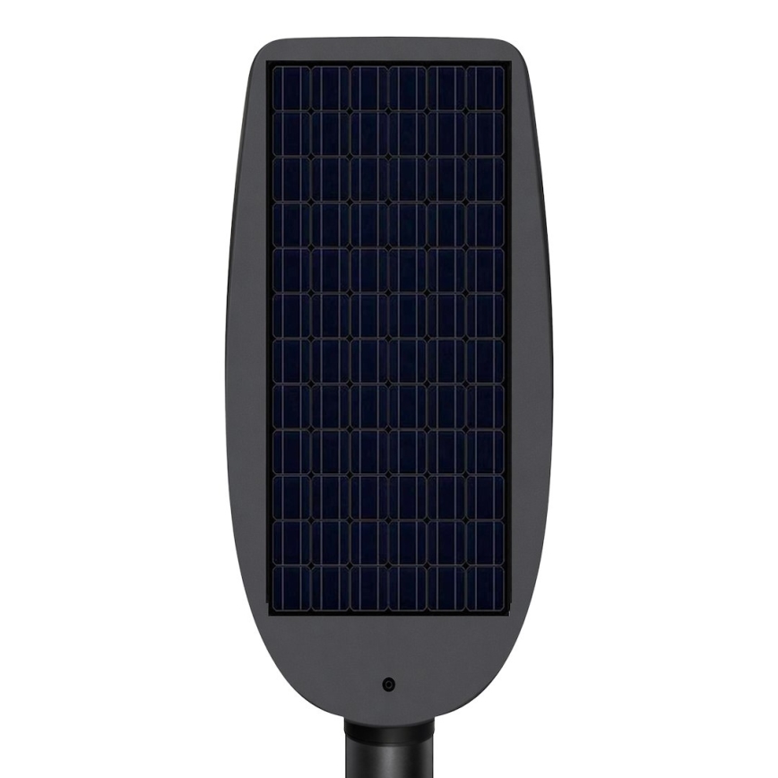 LED димируема соларна улична лампа с сензор VENICE LED/200W/3,2V 12000 mAh IP65 черна + дистанционно управление