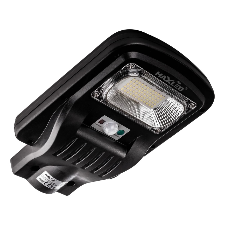 LED Димируема соларна улична лампа със сензор LED/150W/6V 6500K IP65 черен + дистанционно управление
