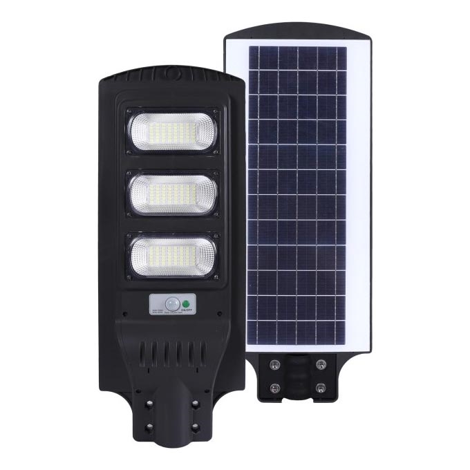 LED Димируема соларна улична лампа със сензор за движение и здрач URBI LED/8W/3,2V 6500K IP54 10000 mAh + дистанционно управление