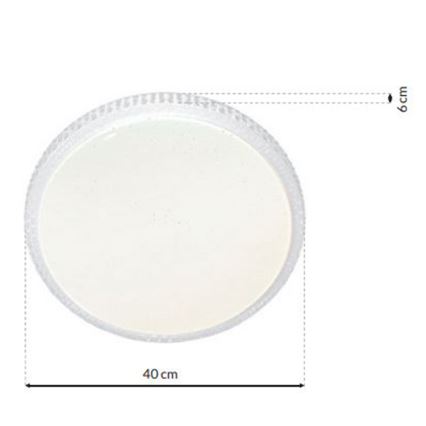 Димируемо LED таванно осветително тяло CRUZ LED/40W/230V 2000lm + дистанционно управление
