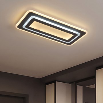LED димируема таванна лампа LED/85W/230V 3000-6500K черна + дистанционно управление