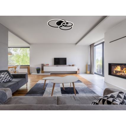 LED Димируема таванна лампа LED/90W/230V 3000-6500K + дистанционно управление