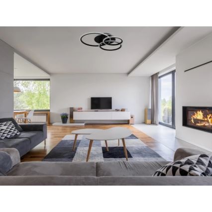 LED Димируема таванна лампа LED/90W/230V 3000-6500K + дистанционно управление