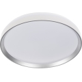 LED димируема таванна лампа LIXAN LED/65W/230V 3000-6500K диам. 48,6 cm бял/сребрист + дистанционно управление