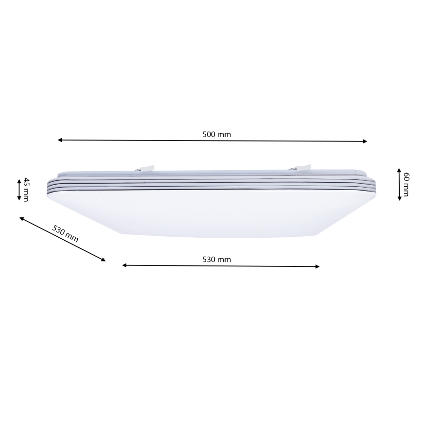 LED Димируема  Таванна лампа PALERMO LED/72W/230V