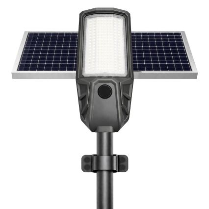 LED димируема улична лампа със сензор и слънчев панел KOBRA LED/400W/3,2V 24000 mAh IP65 антрацит + дистанционно управление