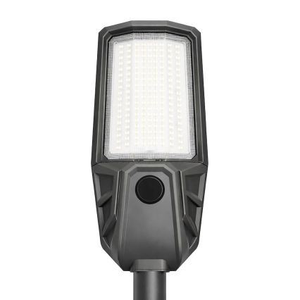 LED димируема улична лампа със сензор и слънчев панел KOBRA LED/400W/3,2V 24000 mAh IP65 антрацит + дистанционно управление
