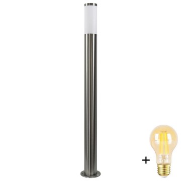 LED димируема външна лампа LIVIA 1xE27/6W/230V 2700-6500K Wi-Fi 100 cm IP44 сребриста