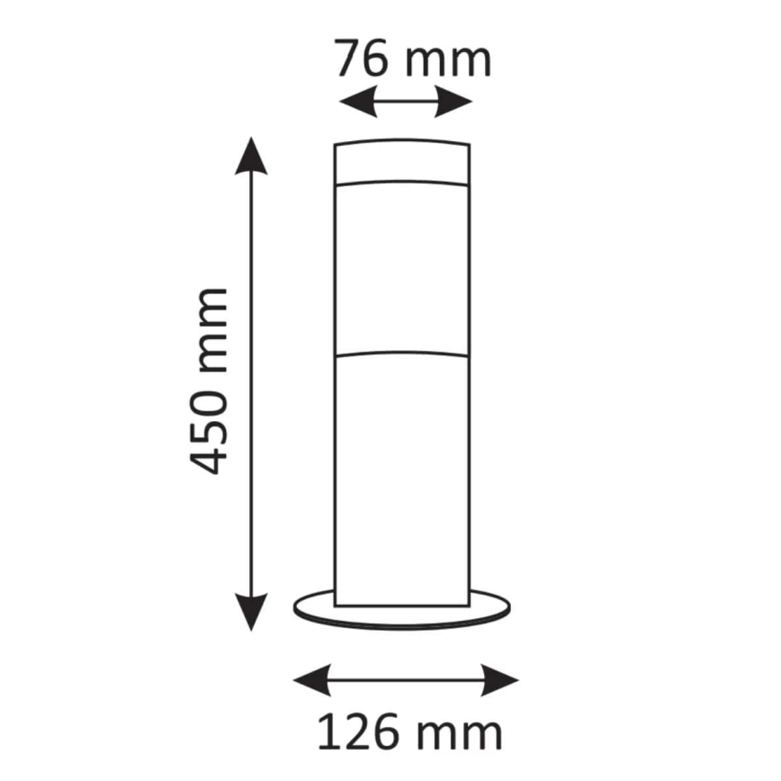 LED димируема външна лампа LIVIA 1xE27/6W/230V 2700-6500K Wi-Fi 45 cm IP44 сребриста