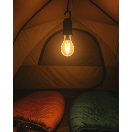 LED димируема външна висяща презареждаема лампа LED/3W/5V 400 mAh IP44