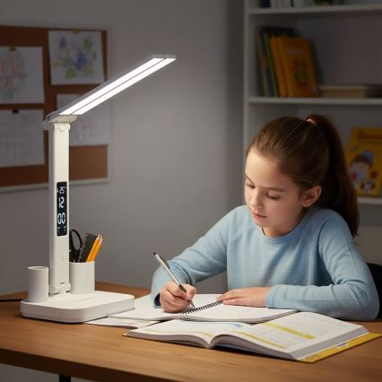 Димируема презареждаема настолна LED лампа NOBLITE P LED/5W/5V 3000/4000/6000K 2200 mAh бяла