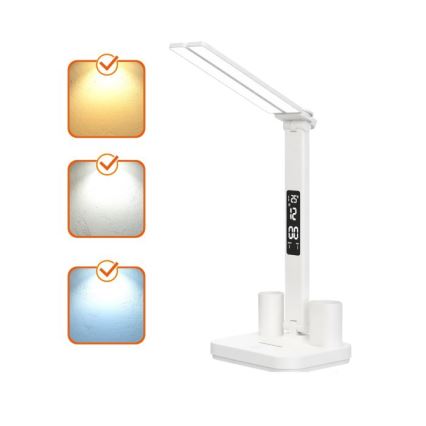 Димируема презареждаема настолна LED лампа NOBLITE P LED/5W/5V 3000/4000/6000K 2200 mAh бяла