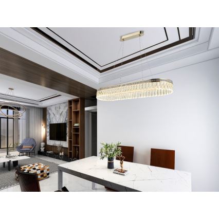 LED димируем кристален полилей на кабел THALIA LED/50W/230V 3000-6000K + дистанционно управление