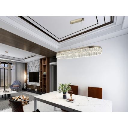 LED димируем кристален полилей на кабел THALIA LED/50W/230V 3000-6000K + дистанционно управление