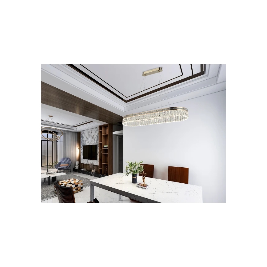 LED димируем кристален полилей на кабел THALIA LED/50W/230V 3000-6000K + дистанционно управление
