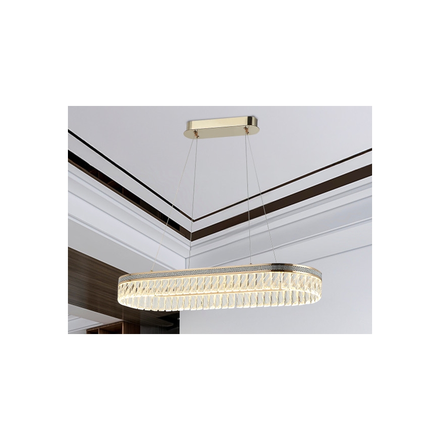 LED димируем кристален полилей на кабел THALIA LED/50W/230V 3000-6000K + дистанционно управление