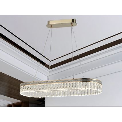 LED димируем кристален полилей на кабел THALIA LED/50W/230V 3000-6000K + дистанционно управление