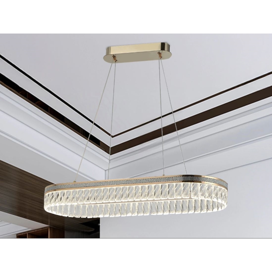 LED димируем кристален полилей на кабел THALIA LED/50W/230V 3000-6000K + дистанционно управление