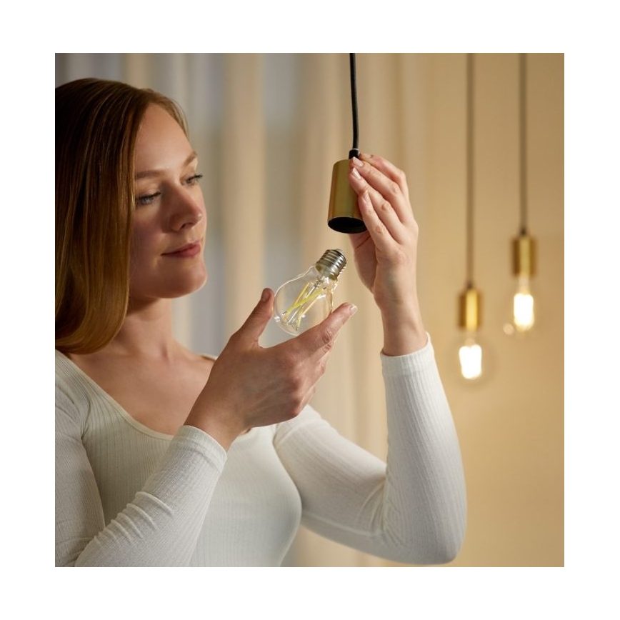 LED Димируема крушка FILAMENT A60 E27/6,7W/230V 2700-6500K CRI 90 Wi-Fi - WiZ