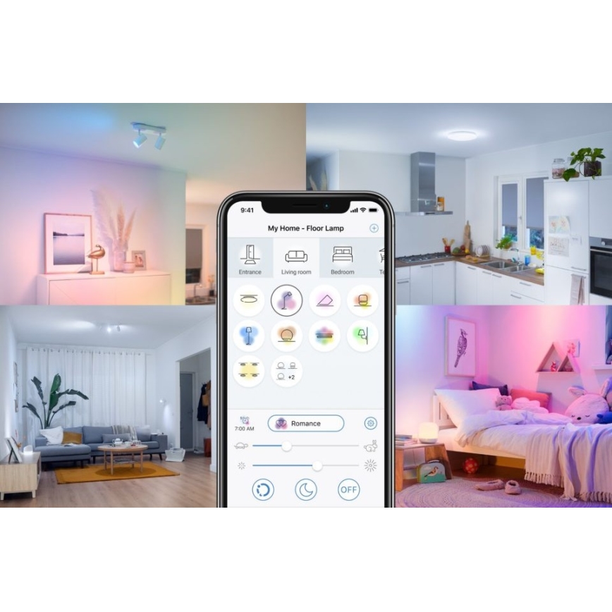 LED Димируема крушка FILAMENT A60 E27/6,7W/230V 2700-6500K CRI 90 Wi-Fi - WiZ