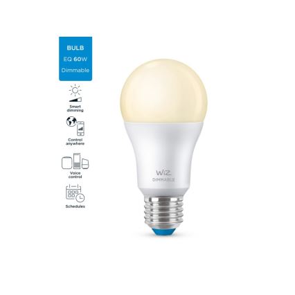 LED Димируема крушка A60 E27/8W/230V 2700K CRI 90 Wi-Fi - WiZ