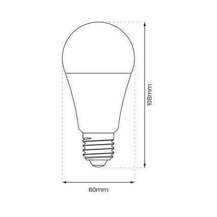 LED Димируема крушка A60 E27/9W/230V 4000K