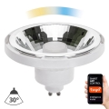 LED Димируема крушка AR111 GU10/10W/230V 3000-6500K Wi-Fi Tuya 30° бял