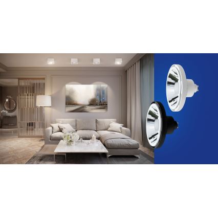 LED Димируема крушка AR111 GU10/10W/230V 3000-6500K Wi-Fi Tuya 30° бял