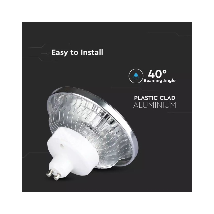 LED Димируема крушка AR111 GU10/12W/230V 4000K