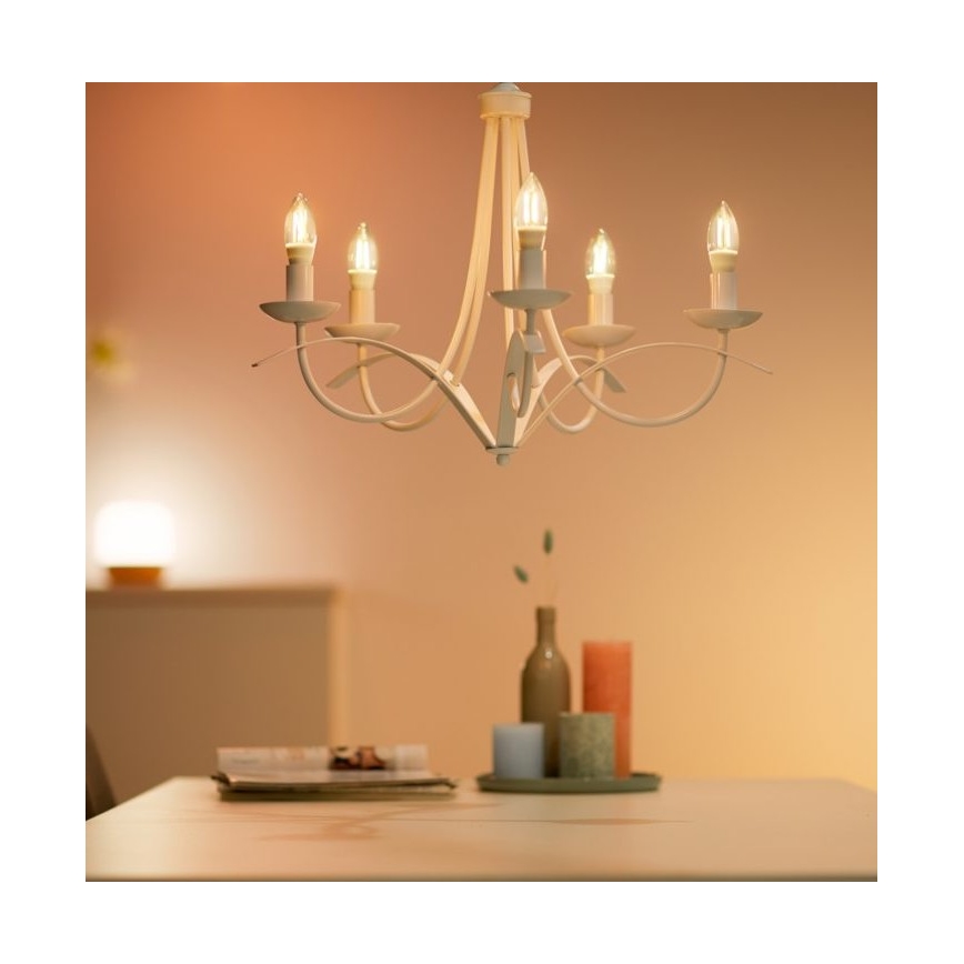 LED Димируема крушка FILAMENT C35 E14/4,9W/230V 2700-6500K CRI 90 Wi-Fi - WiZ