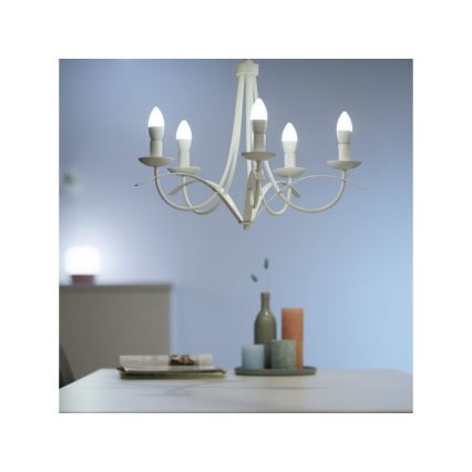 LED Димируема крушка C37 E14/4,9W/230V 2700-6500K CRI 90 Wi-Fi - WiZ