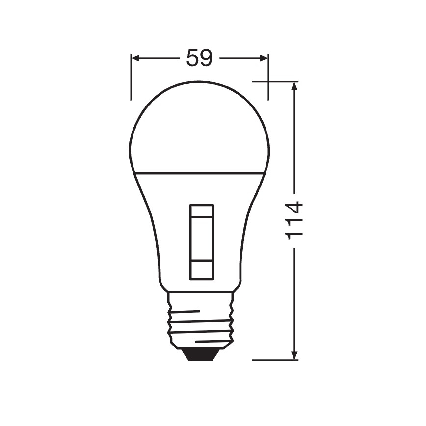 LED димируема крушка CLASSIC A60 E27/13W/230V 2700/3000/4000/6500K - Osram