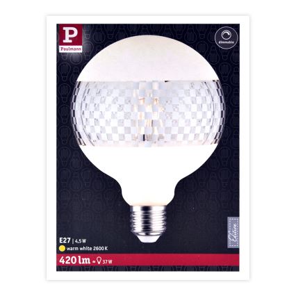 LED Димируема крушка CLASSIC G125 E27/4,5W/230V 2600K - Paulmann 28742