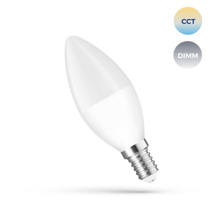 LED Димируема крушка E14/5W/230V 2700-6500K Wi-Fi Tuya