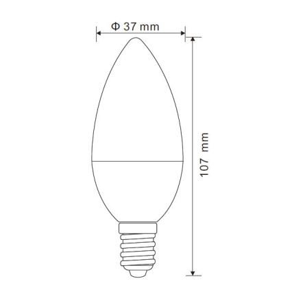 LED Димируема крушка E14/5W/230V 3000K - Globo