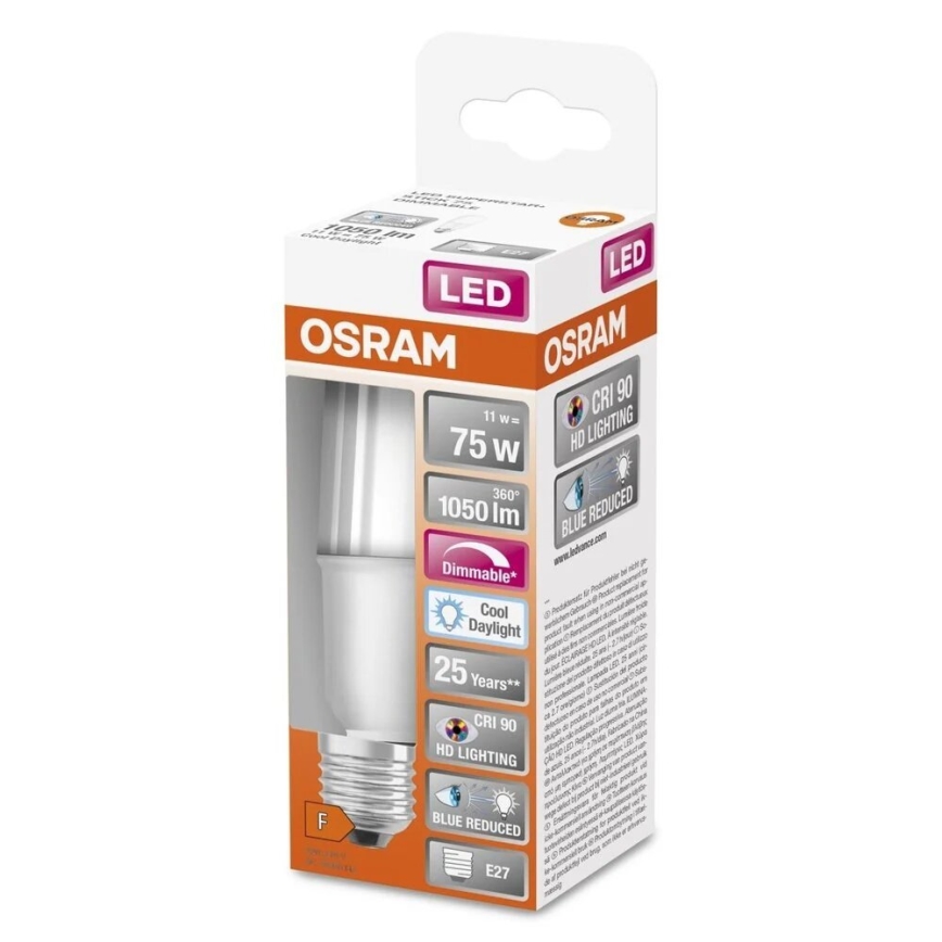 LED Димируема крушка E27/11W/230V 6500K CRI 90 - Osram