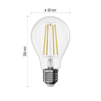 LED Димируема крушка FILAMENT A60 E27/7,5W/230V 4000K