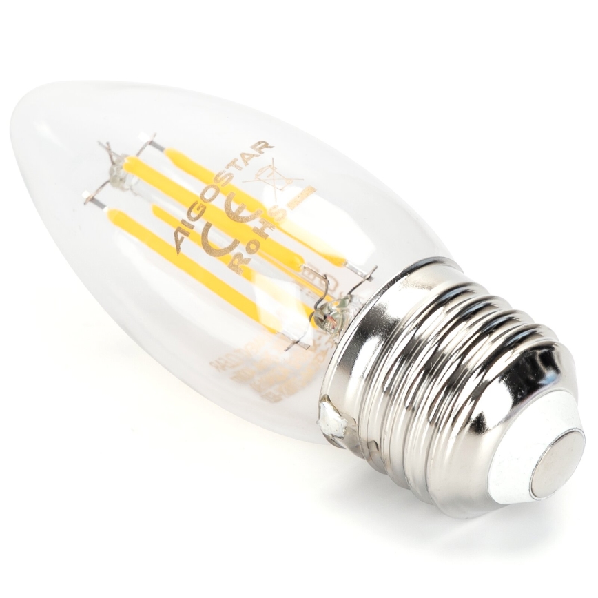 LED Димируема крушка FILAMENT C35 E27/4W/230V 2700K - Aigostar