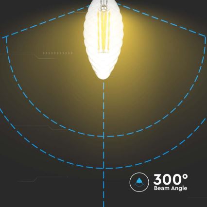 LED Димируема крушка FILAMENT E14/4W/230V 3000K