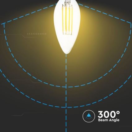 LED Димируема крушка FILAMENT E14/4W/230V 3000K