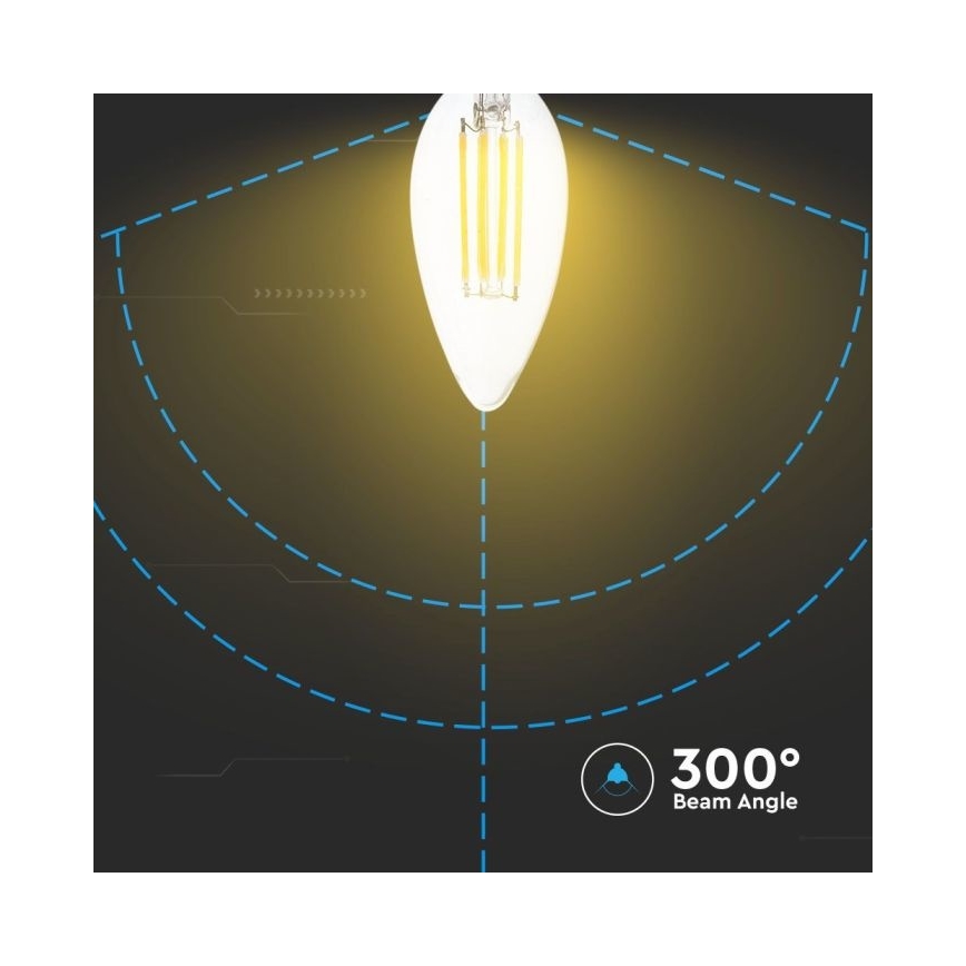 LED Димируема крушка FILAMENT E14/4W/230V 3000K