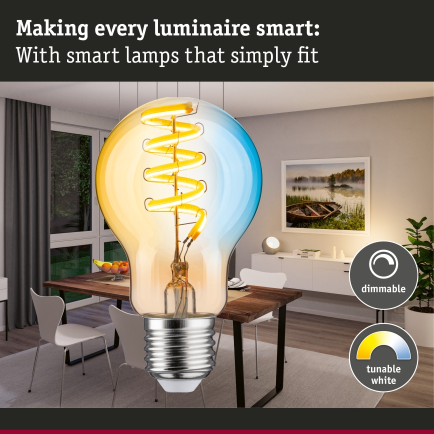 LED димируема крушка FILAMENT E27/7,5W/230V 2200-5500K - Paulmann 29155