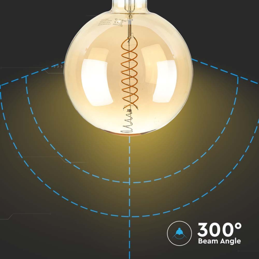 LED Димируема крушка FILAMENT G200 E27/8W/230V 1800K