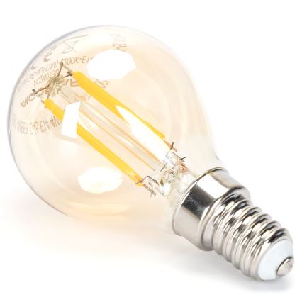 LED Димируема крушка FILAMENT G45 E14/4W/230V 2200K - Aigostar